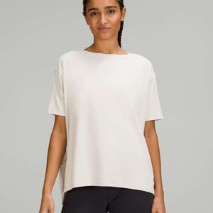 Lululemon Back in Action Short Sleeve T-Shirt *Nulu (White Opal)